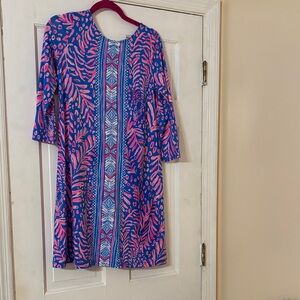 Lilly Pulitzer Blue and Pink Patterned Dress